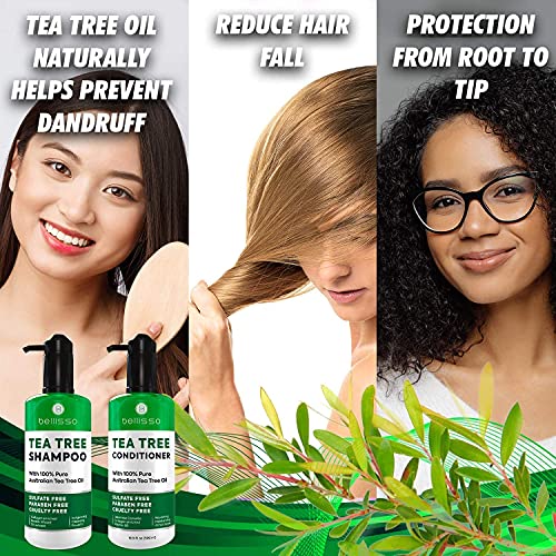 8 oz Tea Tree Dandruff Hair Mask for Scalp Relief and Nourishment - Image 6
