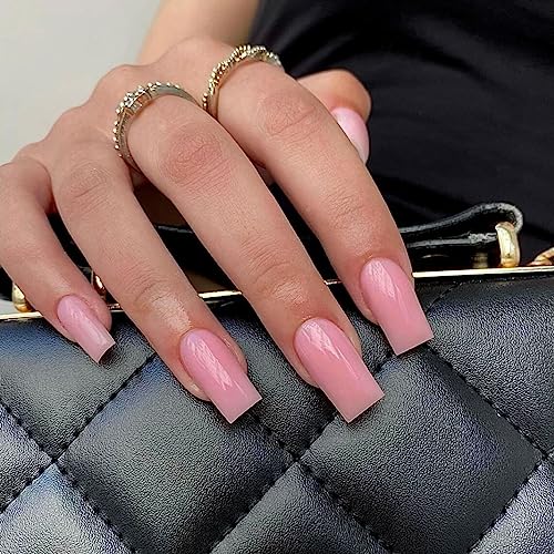 Rose Pink Acrylic Nail Art Design for Elegant and Stylish Nail Enhancements