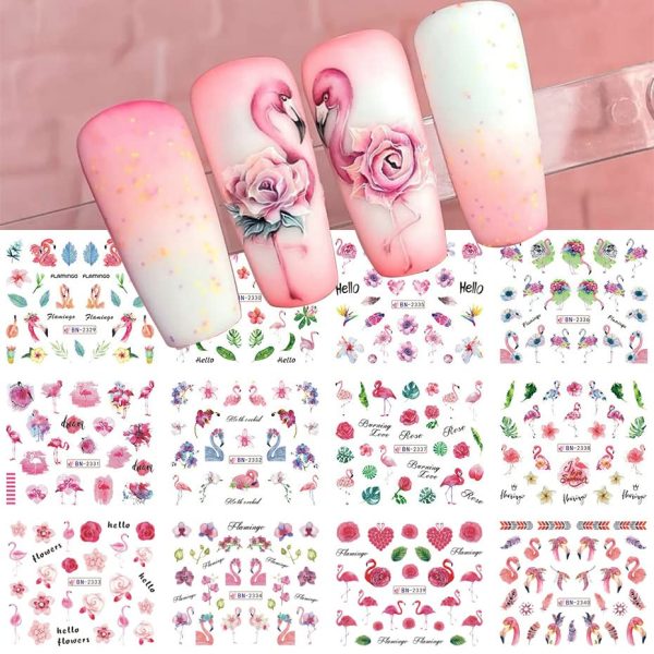 Flamingo Acrylic Nails - Image 7