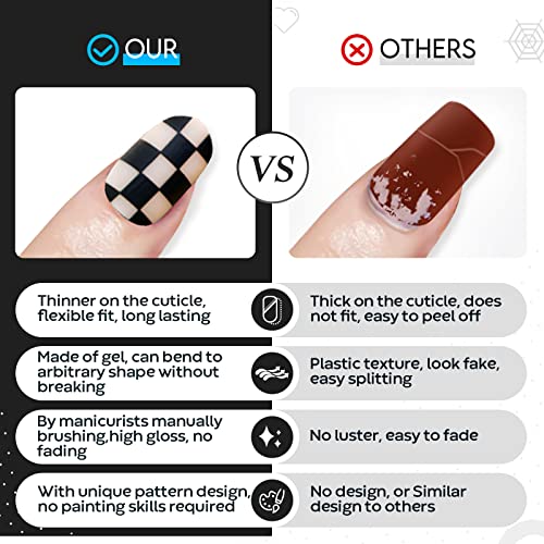 90s Retro Acrylic Nails Set for Fun Stylish Looks - Image 6