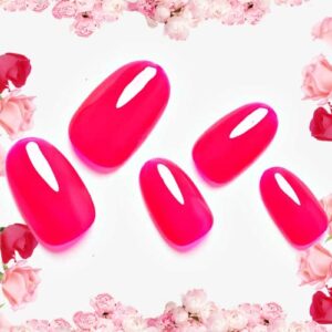 Retro 90s Acrylic Nail Tips Set - 24 Count for Nostalgic Styles