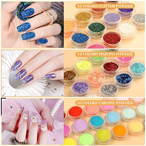 **Acrylic Gel Nail Art Kit with UV Lamp for Professional Designs, 30ml Capacity** - Image 4