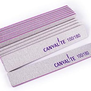 Acrylic Nail File Kit for Safe and Easy Home Use 100/180 Grit