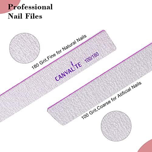 Acrylic Nail File Kit for Safe and Easy Home Use 100/180 Grit - Image 2