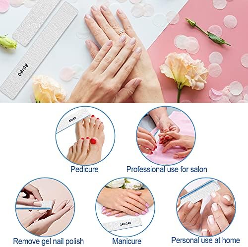 Acrylic Nail Filing Guide for Perfect Shaping - 10-Piece Set - Image 6