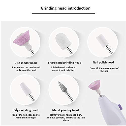 Acrylic Nail Filing Kit Home Use Fine Grit Easy Technique 10 Piece Set - Image 5