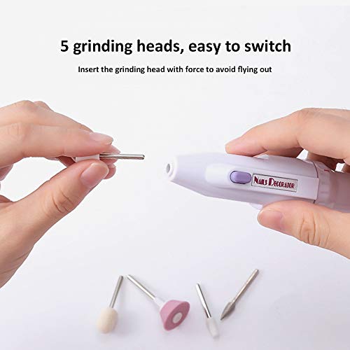 Acrylic Nail Filing Kit Home Use Fine Grit Easy Technique 10 Piece Set - Image 4