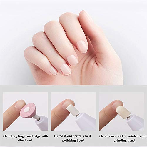 Acrylic Nail Filing Kit Home Use Fine Grit Easy Technique 10 Piece Set - Image 2