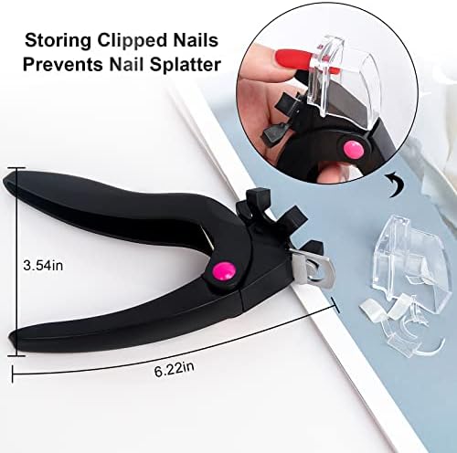 Ergonomic Acrylic Nail Cutter Tool for Professionals, Sharp Blades, Stainless Steel - Image 7