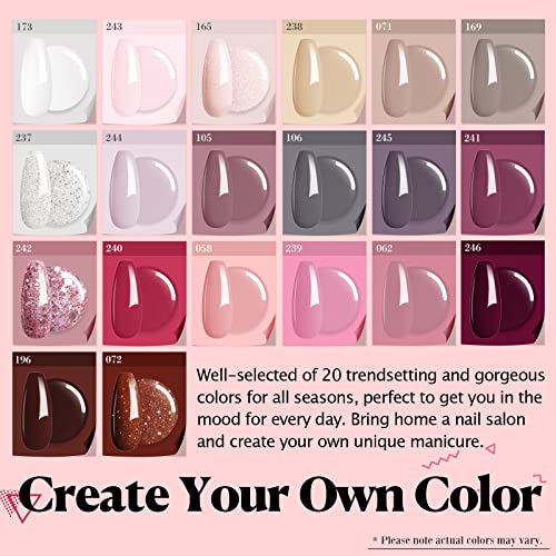 20 Color Acrylic Dip Nail Kit with User-Friendly Tools for Easy Application - Image 2