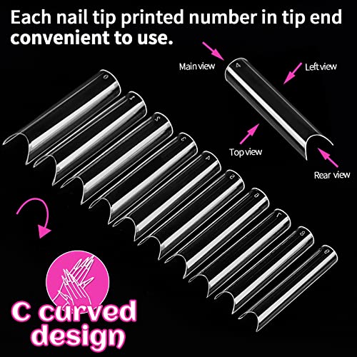 Acrylic Nails Kit Complete Set for Beautiful Nails with 24 Nail Tips and Tools - Image 3