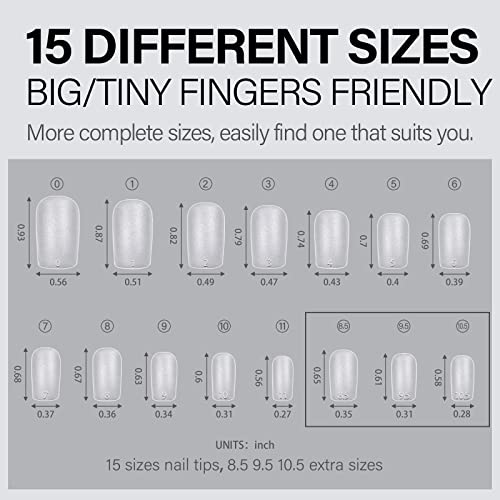 Acrylic Nails Set for Long-Lasting Wear with Easy Application and Quick Drying - Image 6