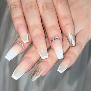 Acrylic Nails Set for Salon-Quality Manicure - 30 Pieces, Easy Application