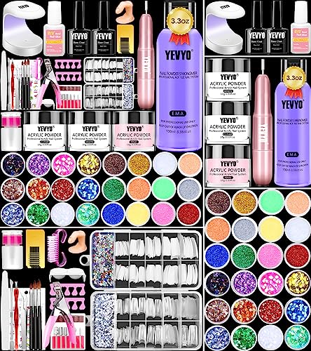 Acrylic Nails Starter Kit for Beginners with Essential Tools and Supplies