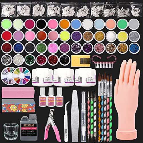 Acrylic Nails Training Kit with Tools and Accessories for Beginners and Professionals