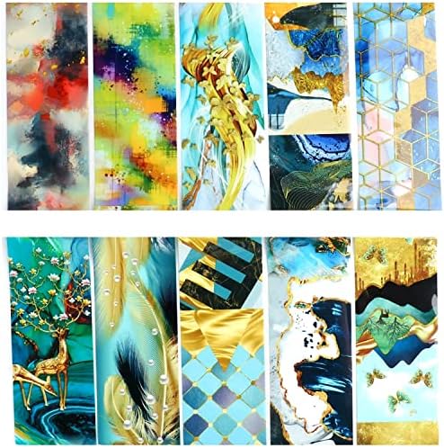 24 Piece Acrylic Nail Set with Elegant Foil Design, Durable & Stylish Nail Art - Image 6