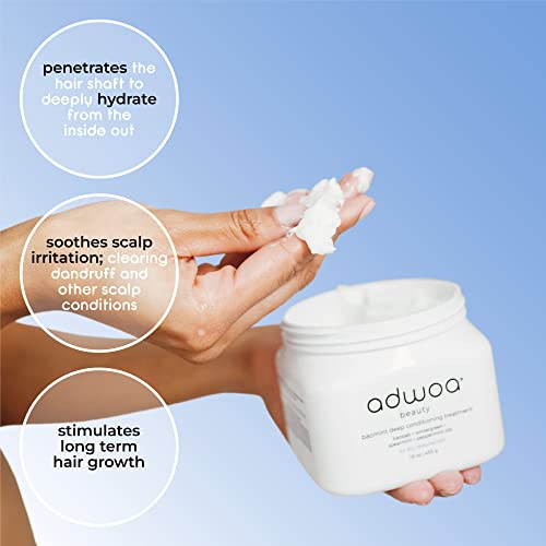 Adwoa Leave In Conditioner 8 oz - Nourishing Moisturizing Hair Treatment for All Hair Types - Image 3