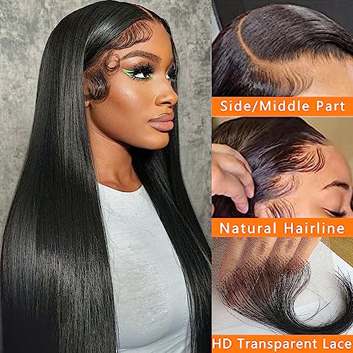 16 Inch Natural Brown Human Hair Lace Front Wig for Comfortable All-Day Wear - Image 2
