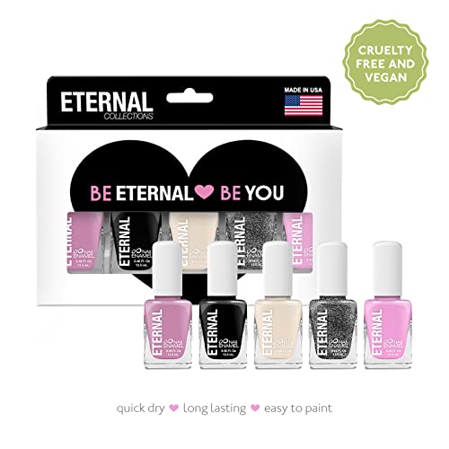 Assorted Color Nail Polish Set 5-Piece Collection - Image 2