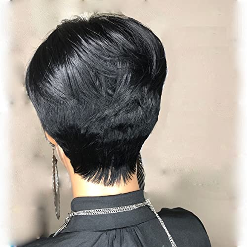 African American Short Human Hair Wig - Image 4
