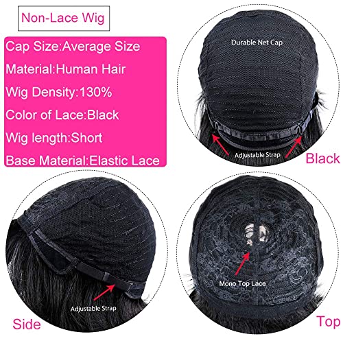 African American Short Human Hair Wig - Image 5