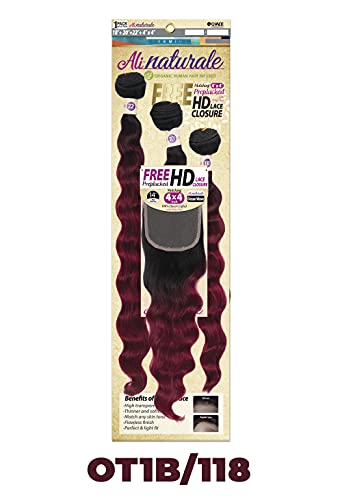 Ali Naturale Organic 18 Inch Remy Human Hair Extensions Natural Color - Image 5