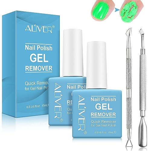 Aliver 120ml Gentle Gel Nail Polish Remover for Easy Quick Application