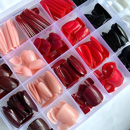 Almond Coffin Shape Acrylic Nails 24 Pieces for Stunning Nail Art Design - Image 3
