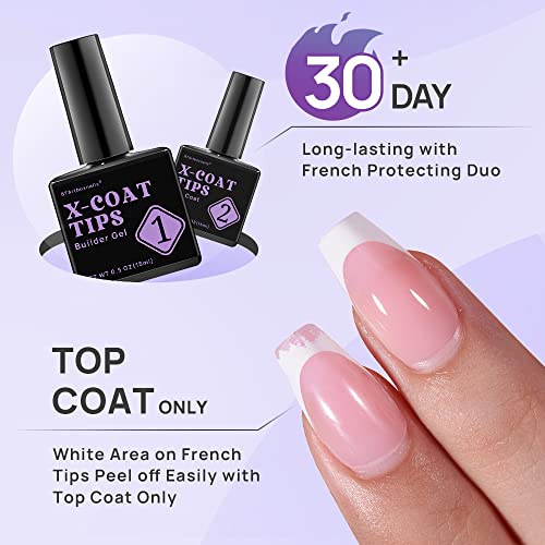 Almond French Tip Acrylic Nails - Image 4