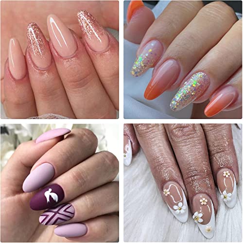 Chic Almond Gel Nail Tips with Stylish Designs for Trendy Nail Looks - Image 6