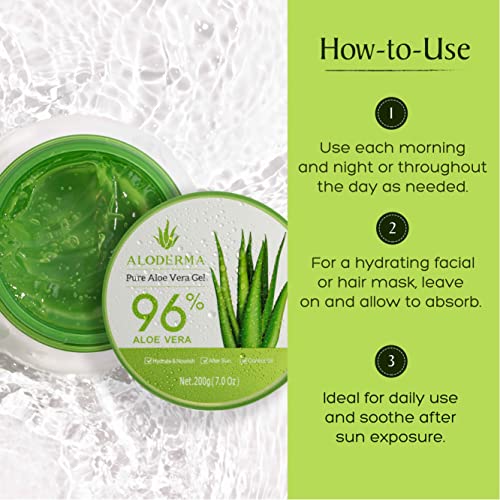 Natural Aloe Vera Hair Gel 8 oz for Healthy Hair and Enhanced Shine Styling - Image 7