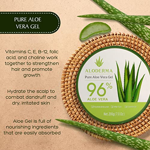 Natural Aloe Vera Hair Gel 8 oz for Healthy Hair and Enhanced Shine Styling - Image 5