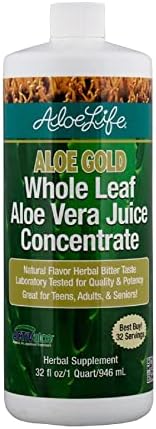 100% Aloe Vera Juice Leave-In Conditioner 8 oz for Moisturizing and Detangling Hair