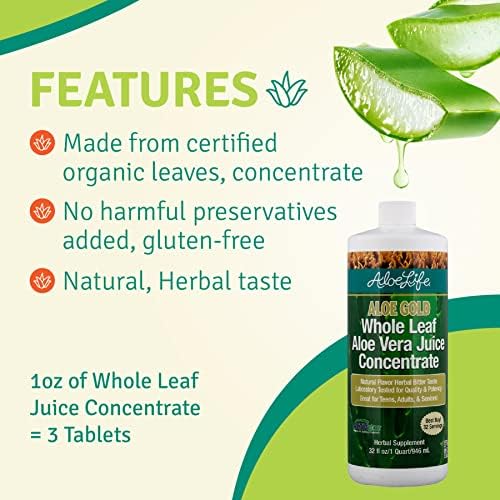 100% Aloe Vera Juice Leave-In Conditioner 8 oz for Moisturizing and Detangling Hair - Image 5