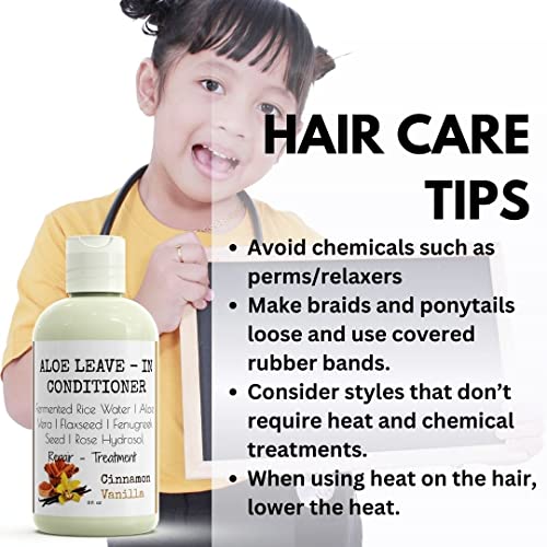 8 oz Aloe Vera Rice Water Leave-In Conditioner Recipe for Soft Healthy Hair - Image 8