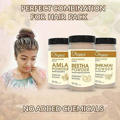 Amla Shikakai Reetha Nourishing and Strengthening Hair Mask 200g - Image 3