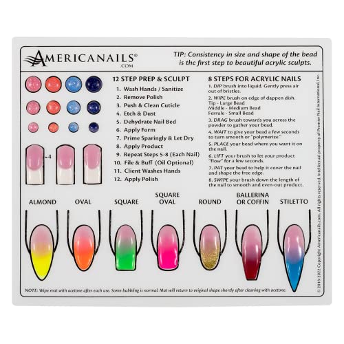Ana 500 Piece Clear Medium Size Acrylic Nail Tips