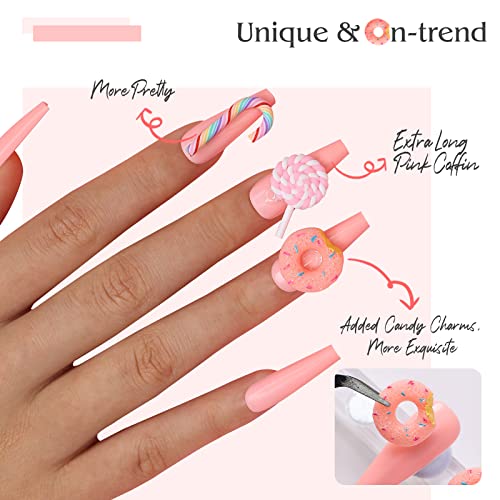 Anime-themed nails with acrylic design. - Image 2