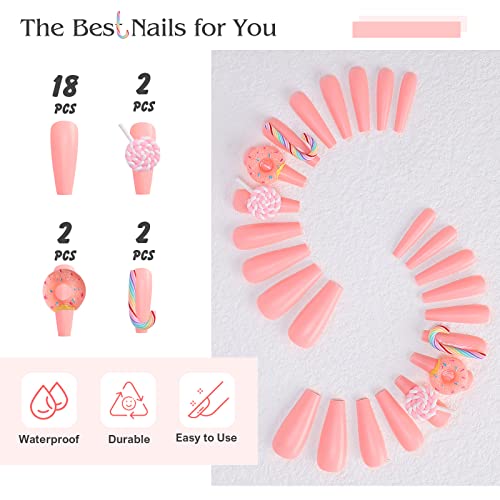 Anime-themed nails with acrylic design. - Image 3