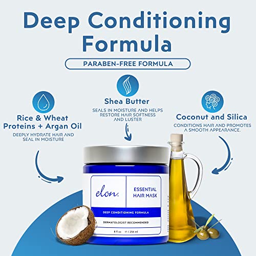 Argan Coconut Nourishing Hair Mask Deep Conditioning Treatment 8 oz - Image 3