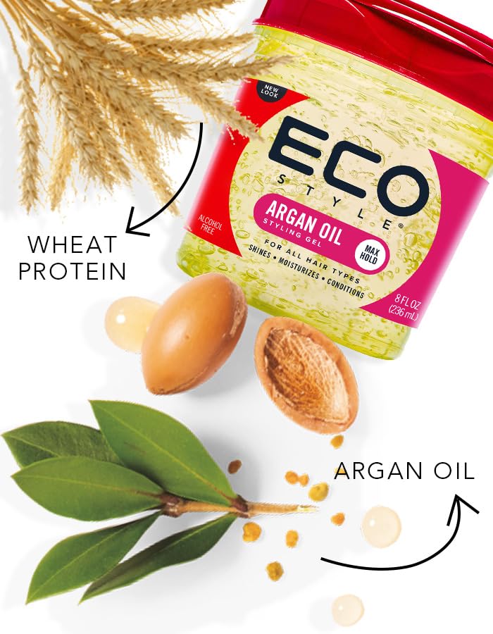 Argan Oil Hair Gel for Strong, Healthy Hair Nourishing Formula 8 oz - Image 6