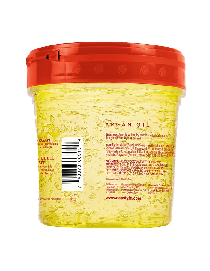 Argan Oil Hair Gel for Strong, Healthy Hair Nourishing Formula 8 oz - Image 2
