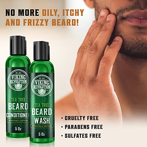 8 oz Argan Oil Beard Shampoo Nourishing Cleanser for Healthy Facial Hair - Image 2