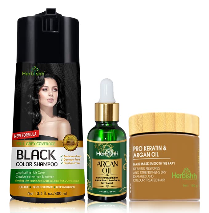 Argan Oil Black Hair Color 4.0 fl oz for Rich Vibrant Hair