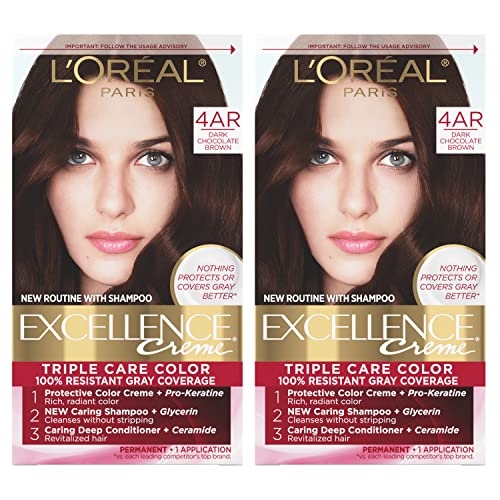 Argan Oil Chocolate Brown Hair Color 4.5 oz for Rich Vibrant Hair Transformation