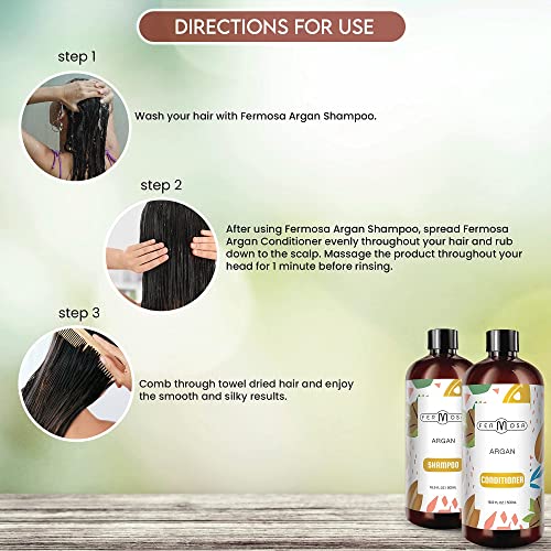 Argan Oil Dandruff Shampoo 12oz for Flake Control and Nourished Scalp - Image 6