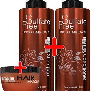 Nourishing Argan Oil Hair Care 3 Piece Set for Hydrating and Repairing Hair