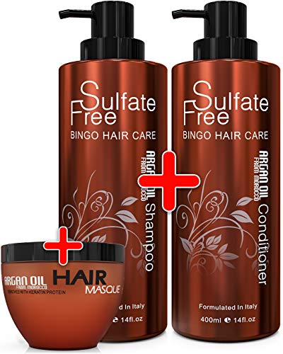 Nourishing Argan Oil Hair Care 3 Piece Set for Hydrating and Repairing Hair