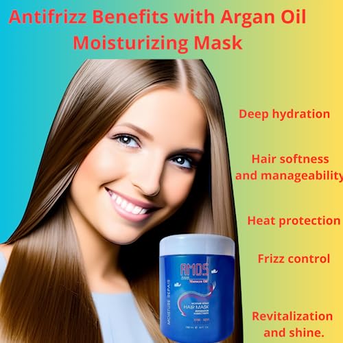 Argan Oil Deep Conditioning Hair Mask Spa Treatment Mastic Formula 250ml - Image 2