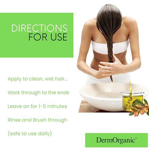 8 oz Deep Conditioning Argan Oil Hair Masque for Nourishing Dry Hair Treatment - Image 7